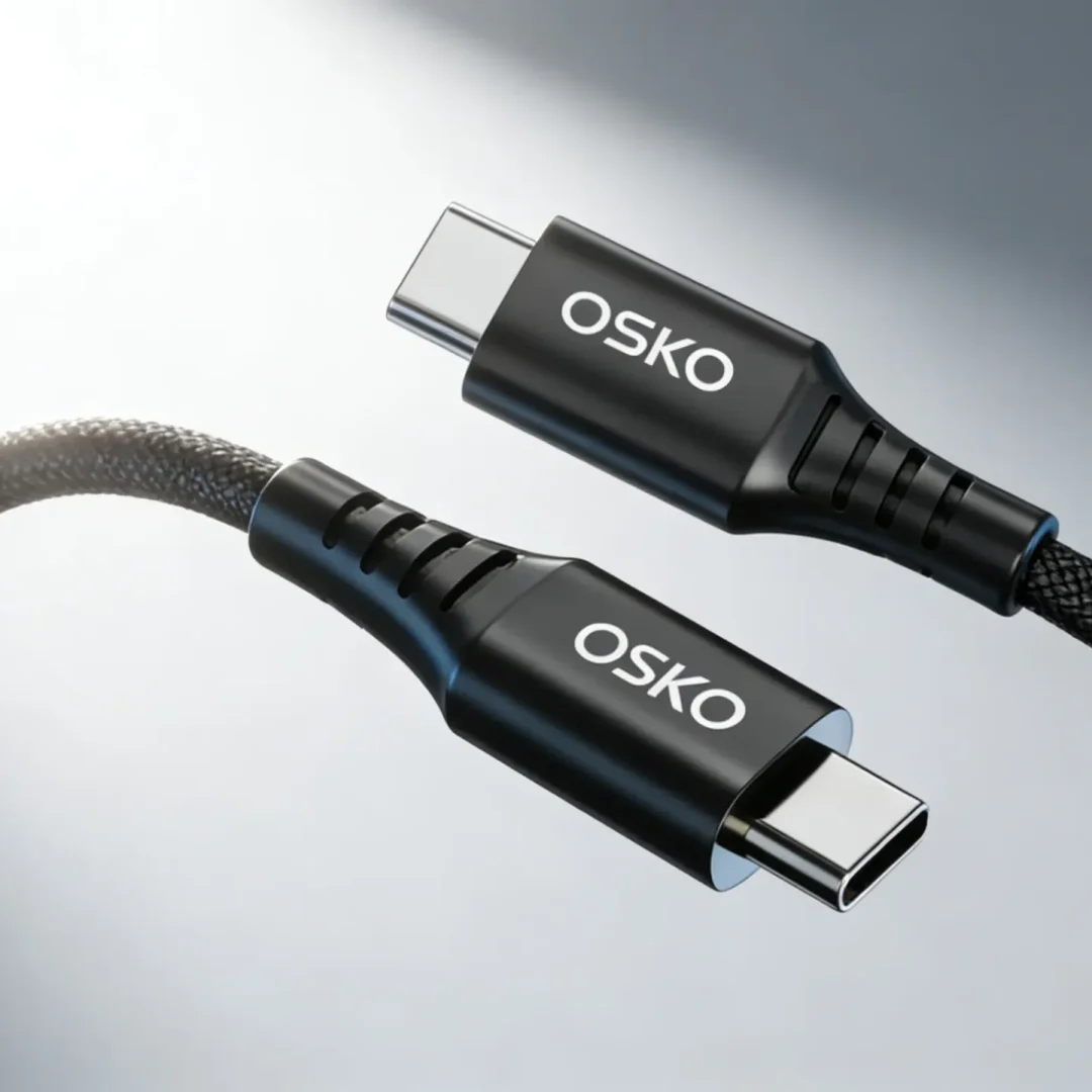 Alternative view of OSKO USB-C to USB-C 3ft cable