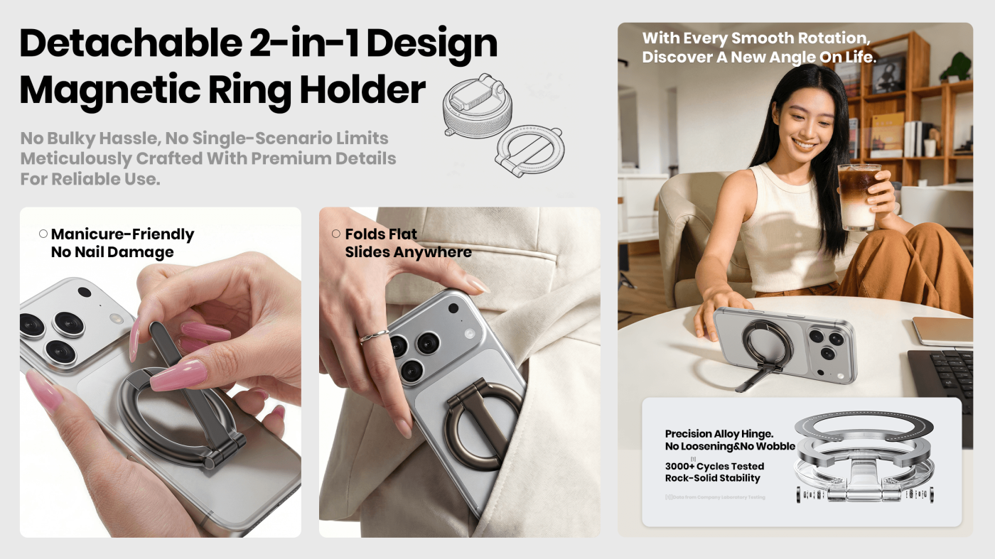 Detachable Magnetic Car Phone Mount