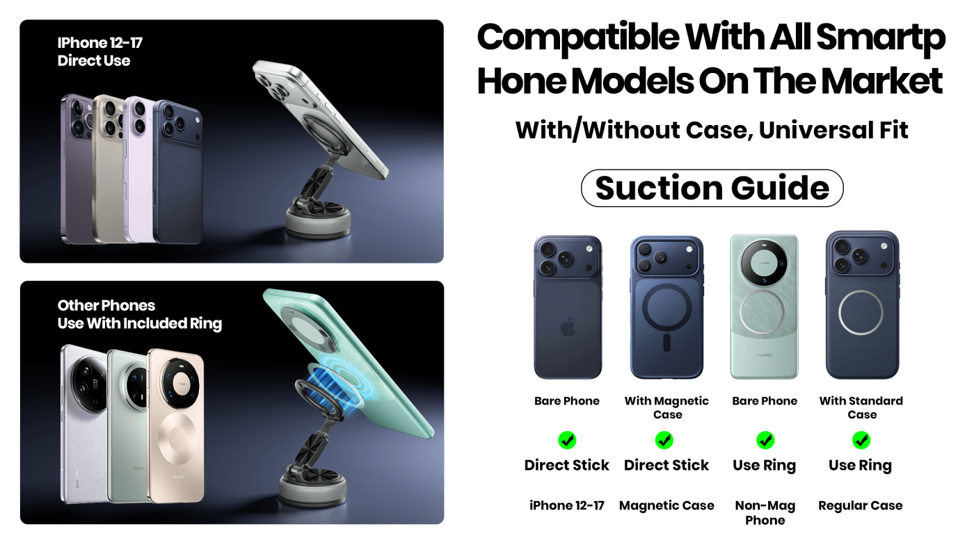 Detachable Magnetic Car Phone Mount