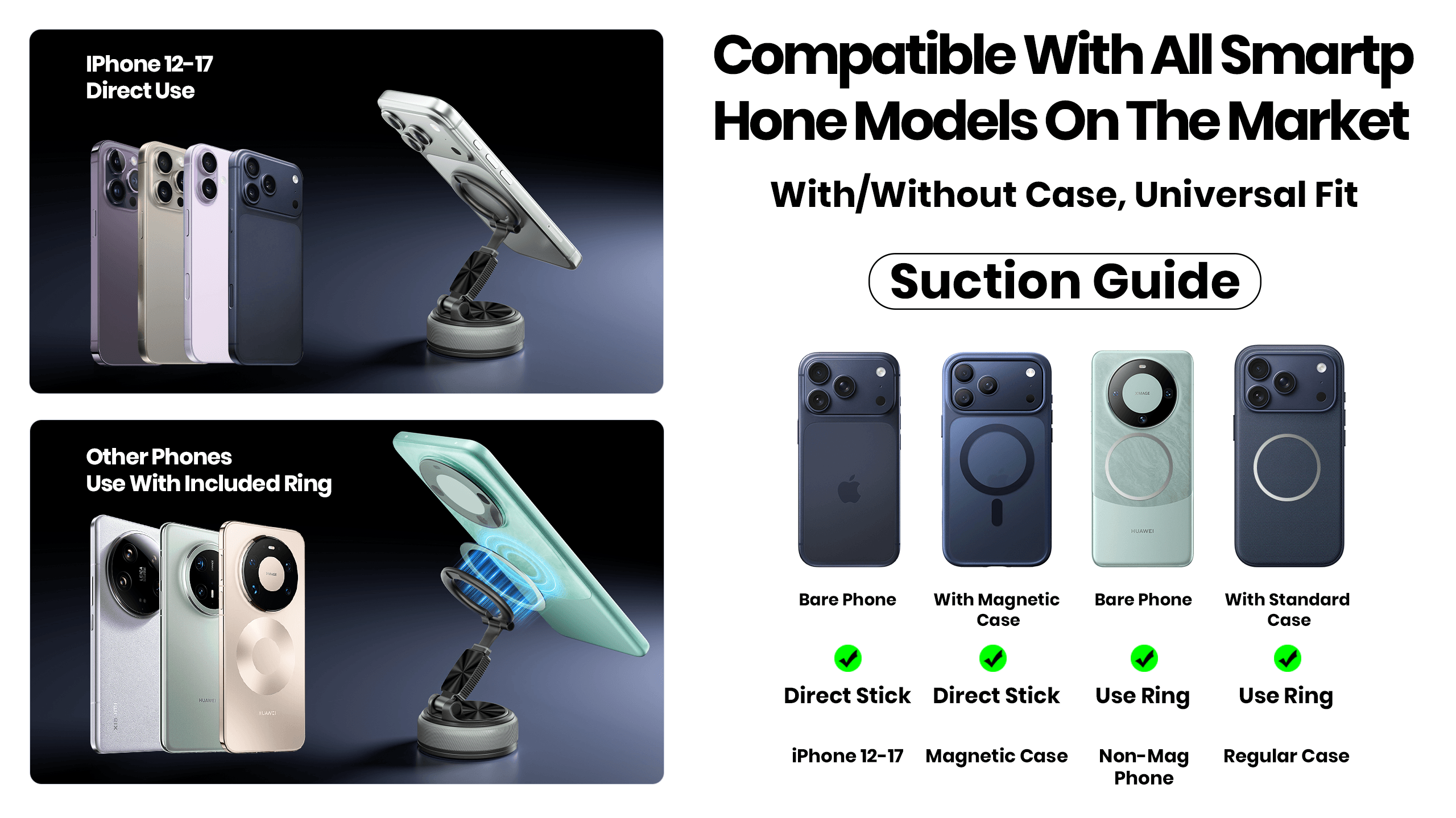 Detachable Magnetic Car Phone Mount