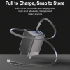 65W GaN Charger with Retractable USB-C Cable