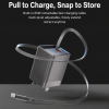 65W GaN Charger with Retractable USB-C Cable