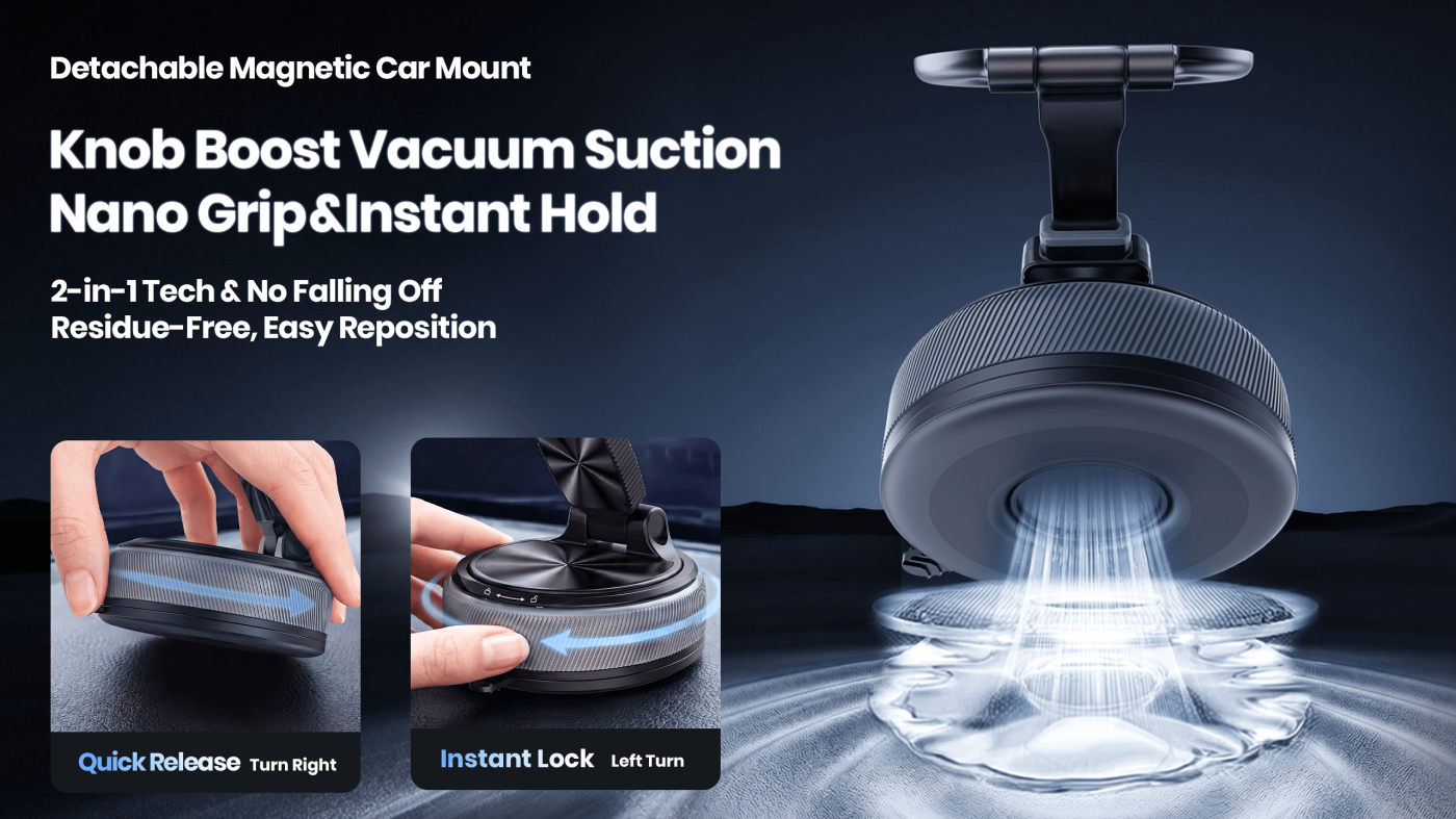 Detachable Magnetic Car Phone Mount