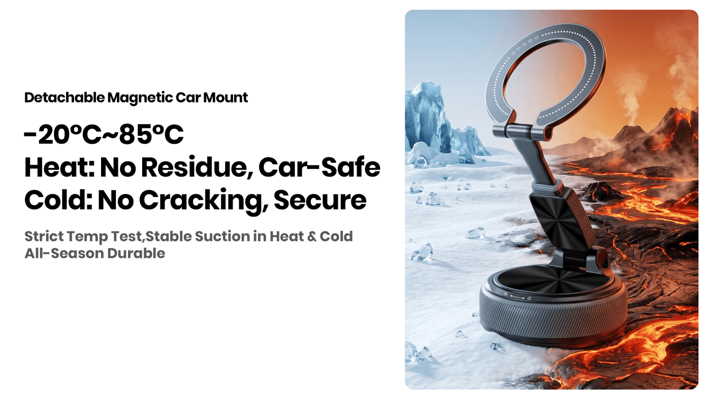 Detachable Magnetic Car Phone Mount