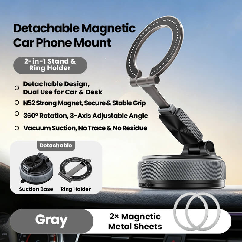 Detachable Magnetic Car Phone Mount