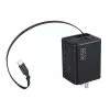 65W GaN Charger with Retractable USB-C Cable