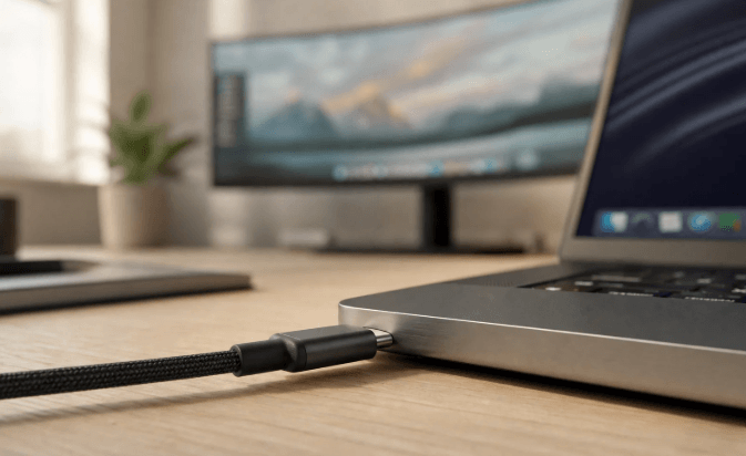 What USB-C cable length options are available for laptops