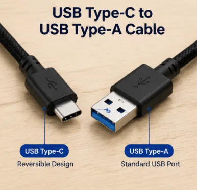 USB Type-C to USB Type-A Cables