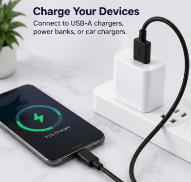 USB Type-C to USB Type-A Cables