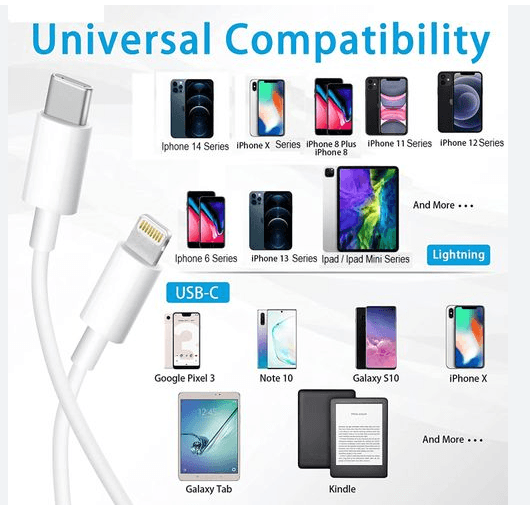 usb-c to lightning cable for iphone 12