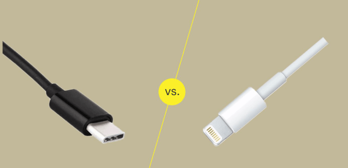 usb-c vs lightning cable iphone